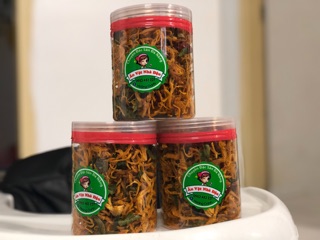 Hộp 210g khô gà lá chanh siêu ngon