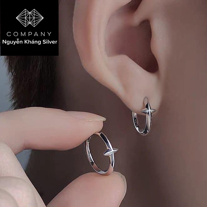 1 CHIẾC KHUYÊN TAI BẠC CÁ TÍNH