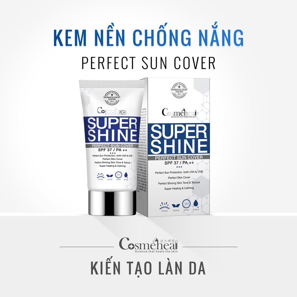 Kem Nền Chống Nắng Cosmeheal SUPERSHINE Perfect Sun Cover Hàn Quốc