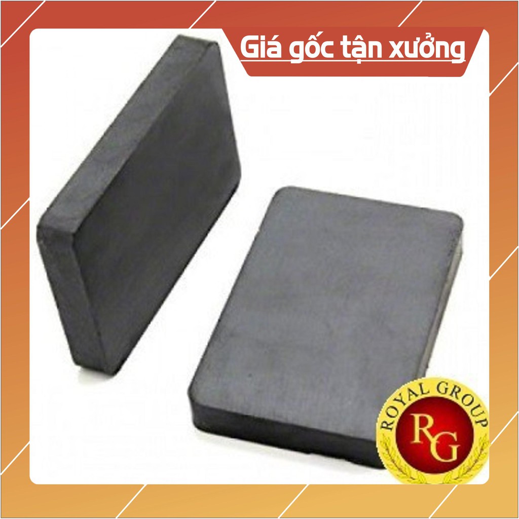 [Xả Kho] Nam châm viên Ferrite 100x75x25mm, loại nam châm đen siêu to lực hút xa