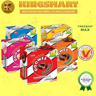 Bánh bông lan phủ kem đủ vị (hộp 10 cái) 300G DOOWEE DONUT