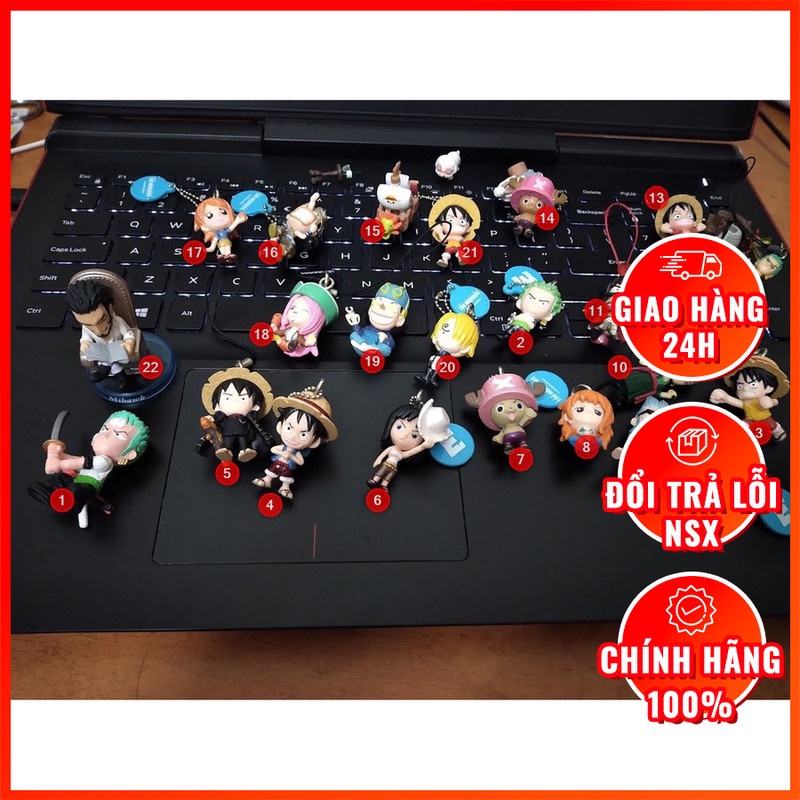 Móc khóa Anime One Piece đầy đủ các nhân vật, siêu nhỏ, siêu nét - chính hãng Nhật Bản