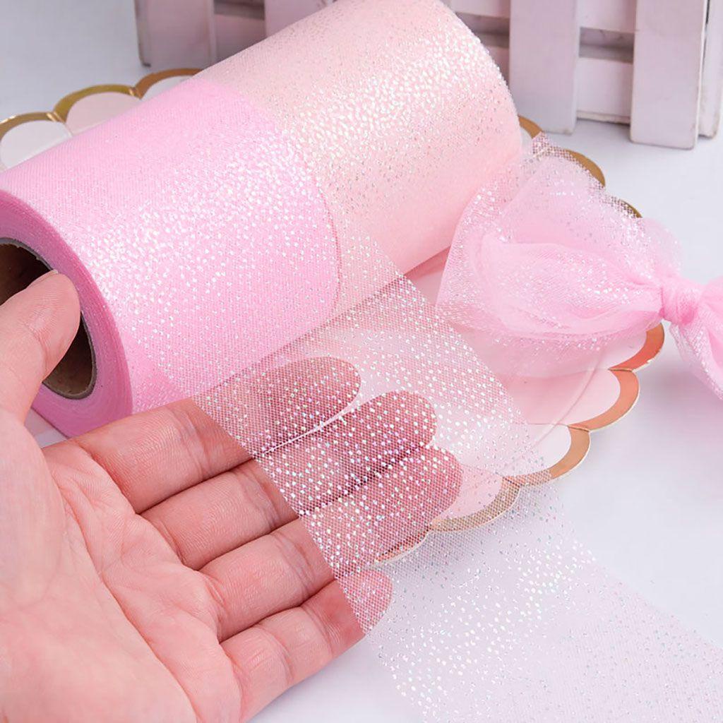 1 Cuộn Dây Ruy Băng Thắt Nơ Họa Tiết Chấm Bi Trang Trí Kẹp Tóc