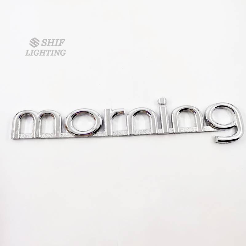 Logo kiểu chữ Morning trang trí đuôi xe KIA Morning