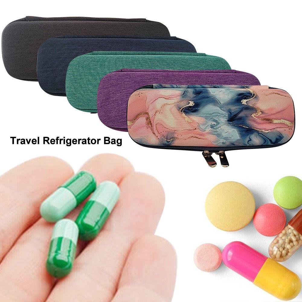 Ebinlands Insulin Túi Làm Mát Nhiều Lớp Thiết Kế Khóa Kéo Đơn Giản