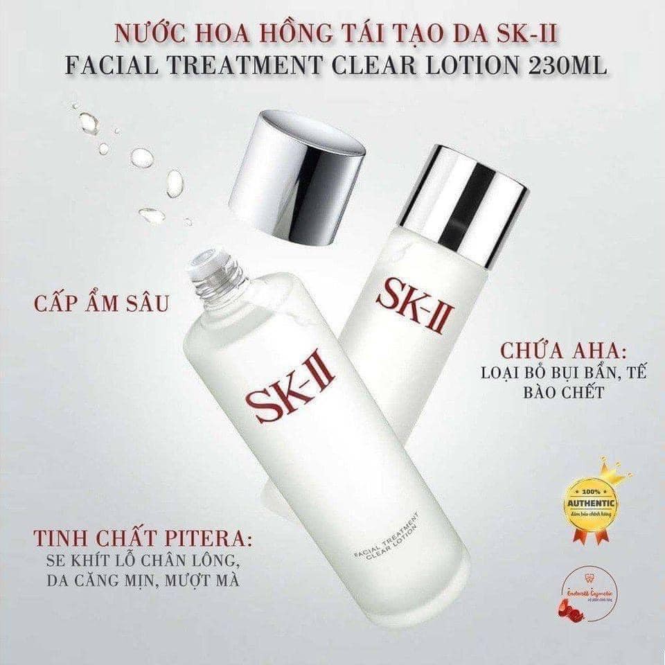 Nước Hoa Hồng Facial Treatment Clear Lotion 30ml nước thần sky II chính hãng size mini