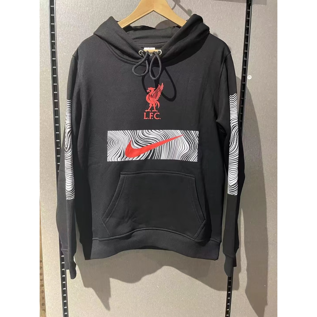 Áo Khoác Hoodie Đen Liverpool Thời Trang 2022-23 Size S-2XL