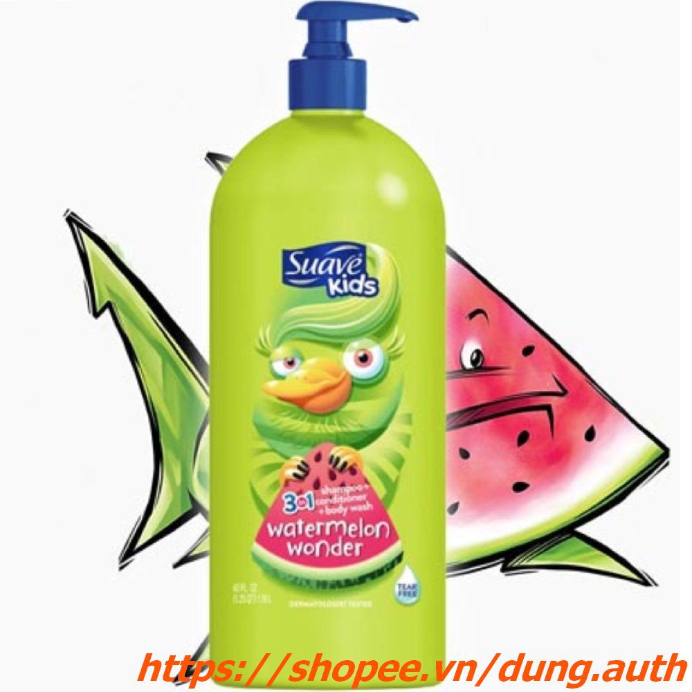 Dầu Tắm Gội Xả Tắm 1.18l Suave Kids 3 Trong 1 (Tắm, gội và xả) | BigBuy360 - bigbuy360.vn