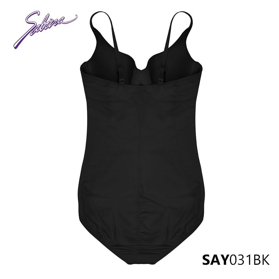 Bộ Đồ Lót Liền Thân Bodysuit Cup Áo Có Gọng Màu Đen/Da Shapewear By Sabina SAY031
