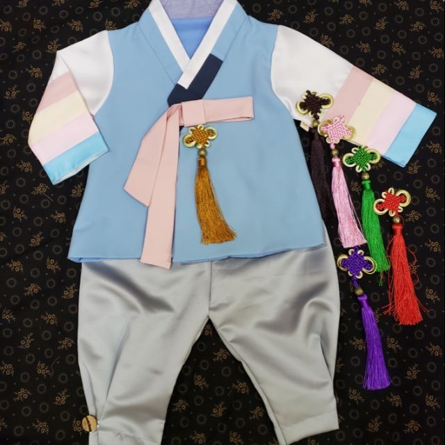 Bộ hanbok bé trai thiết kế trang nhã