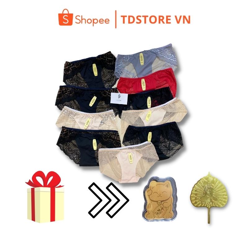 Quần lót ren nữ TDSTORE gợi cảm mềm mại free size dưới 63kg, quần lót nữ gợi cảm thiết kế họa tiết ren quyến rũ | BigBuy360 - bigbuy360.vn