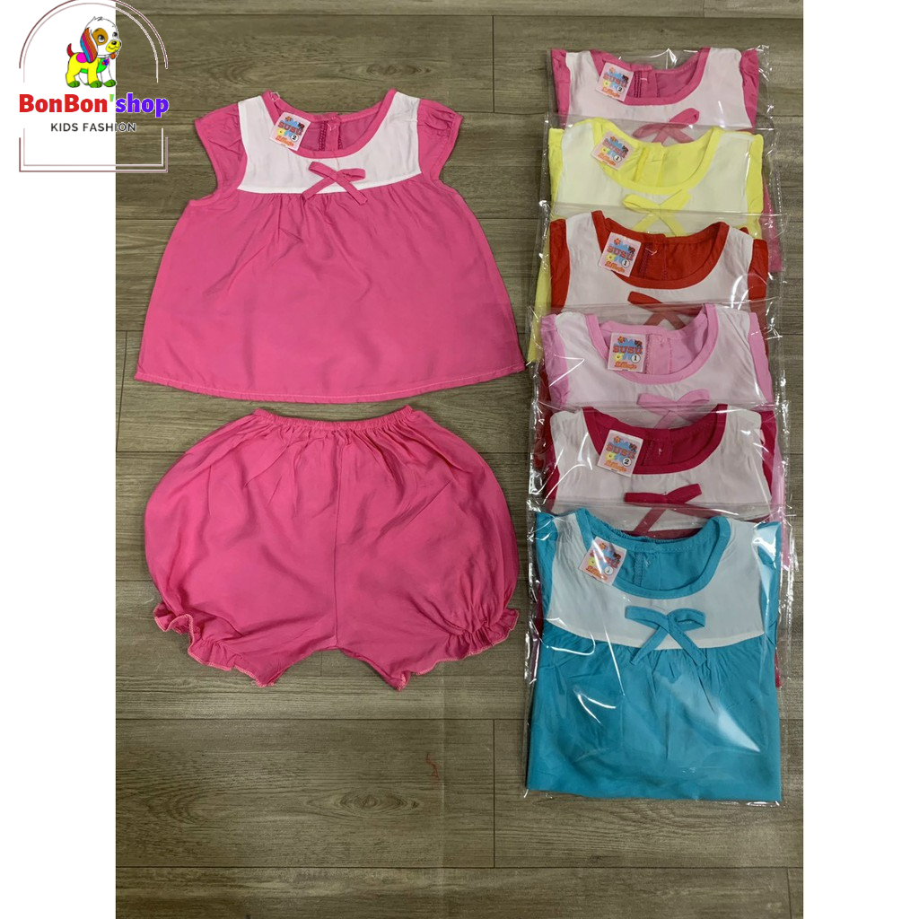 ( Size dưới 12kg) QUẦN ÁO VẢI TÔN (LANH) cho bé gái 7 tháng, đồ bộ tôn cho bé gái vải mát, giá rẻ