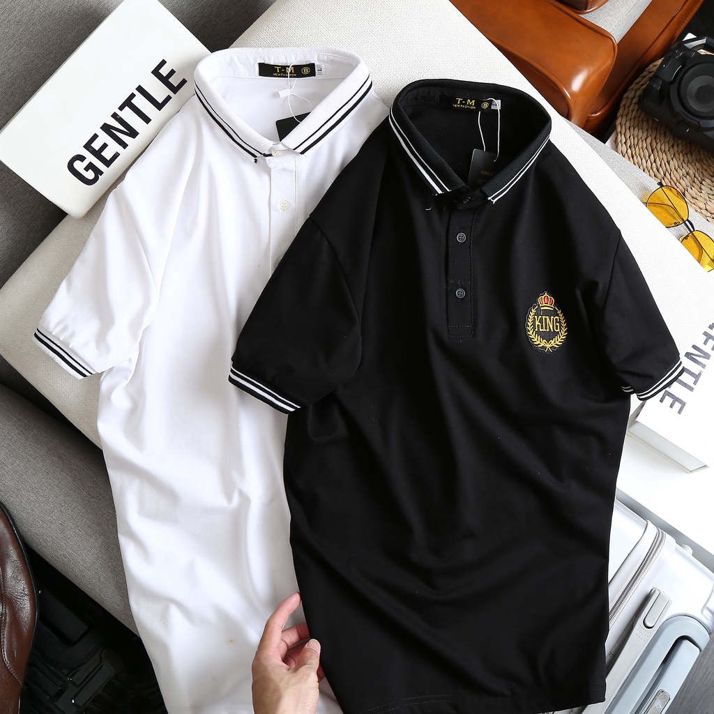 Áo phông Nam Nữ 🌵ĐỦ SIZE M - XL🌵 Áo polo Dolce Gabbana King thêu vương miện