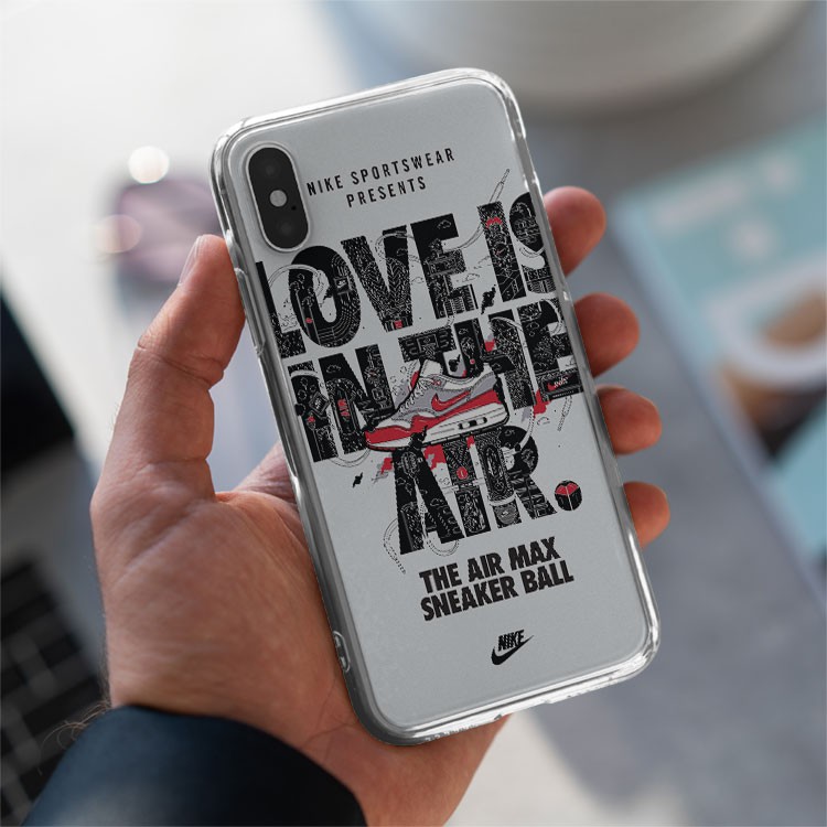 Ốp lưng LOVE IS IN THE AIR SNEAKER BALL NIKE cho Iphone 5 6 7 8 Plus 11 12 Pro Max X Xr NIKPOD00280