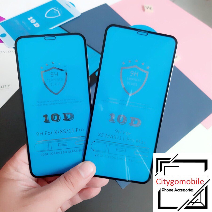 [Loại Xịn] Kính Cường Lực 10D Full Bóng IPhone 11/11Pro/11ProMax Chống Bụi Cảm Biến.