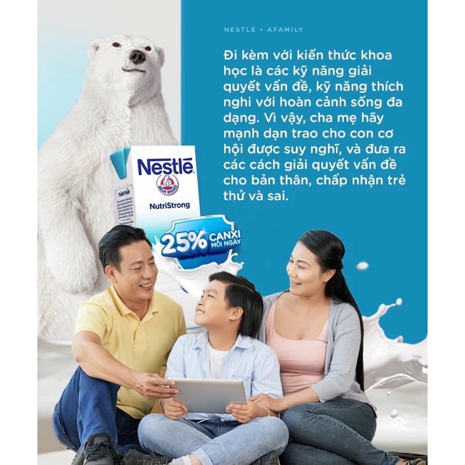 Thùng 48 hộp sữa Nestlé Gấu ít đường (48x180ml)(date 08.09.2022)