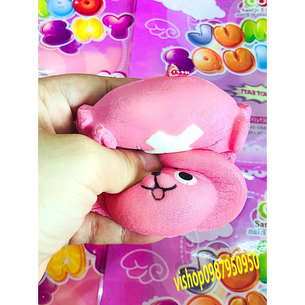 SQUISHY bánh mặt chopper one piece kèm móc khóa