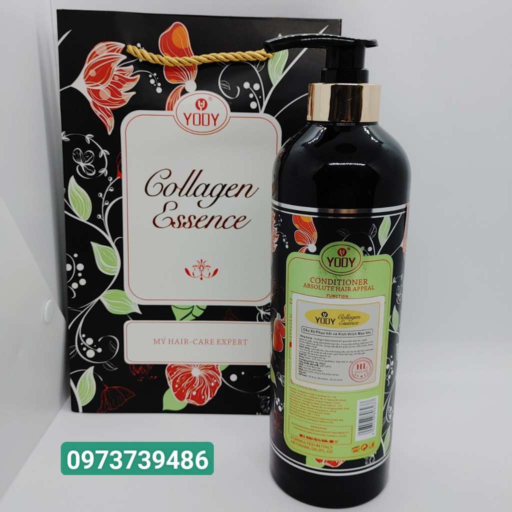 Dầu Gội Xả Collagen Essence - Kích Thích Mọc Tóc Mẫu Mới Nhất 2021 ( Chai 800ML*2)