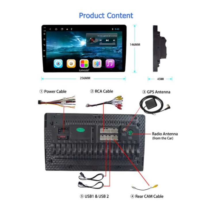 Sản Phẩm  Màn hình DVD Android 9-10 inch cao cấp Wifi, 4G dùng cho tất cả các loại xe hơi, ô tô LV-AD900 4+64 ..