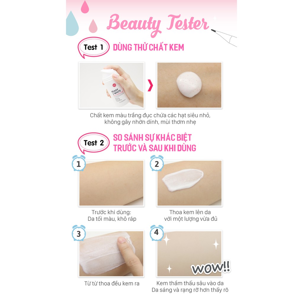 [Date 2024 - Thái Lan] Kem dưỡng trắng da mặt Cathy Doll Ready 2 White White Boosting Cream 75ml