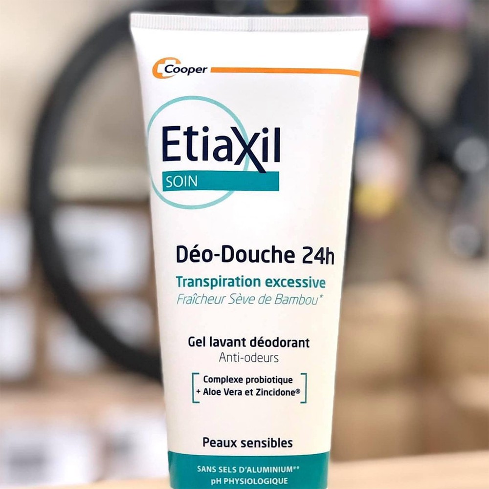 Gel tắm làm sạch và khử mùi 2 trong 1 EtiaXil Deo-Douche 24h 200ml - Hàng nhập khẩu chính hãng