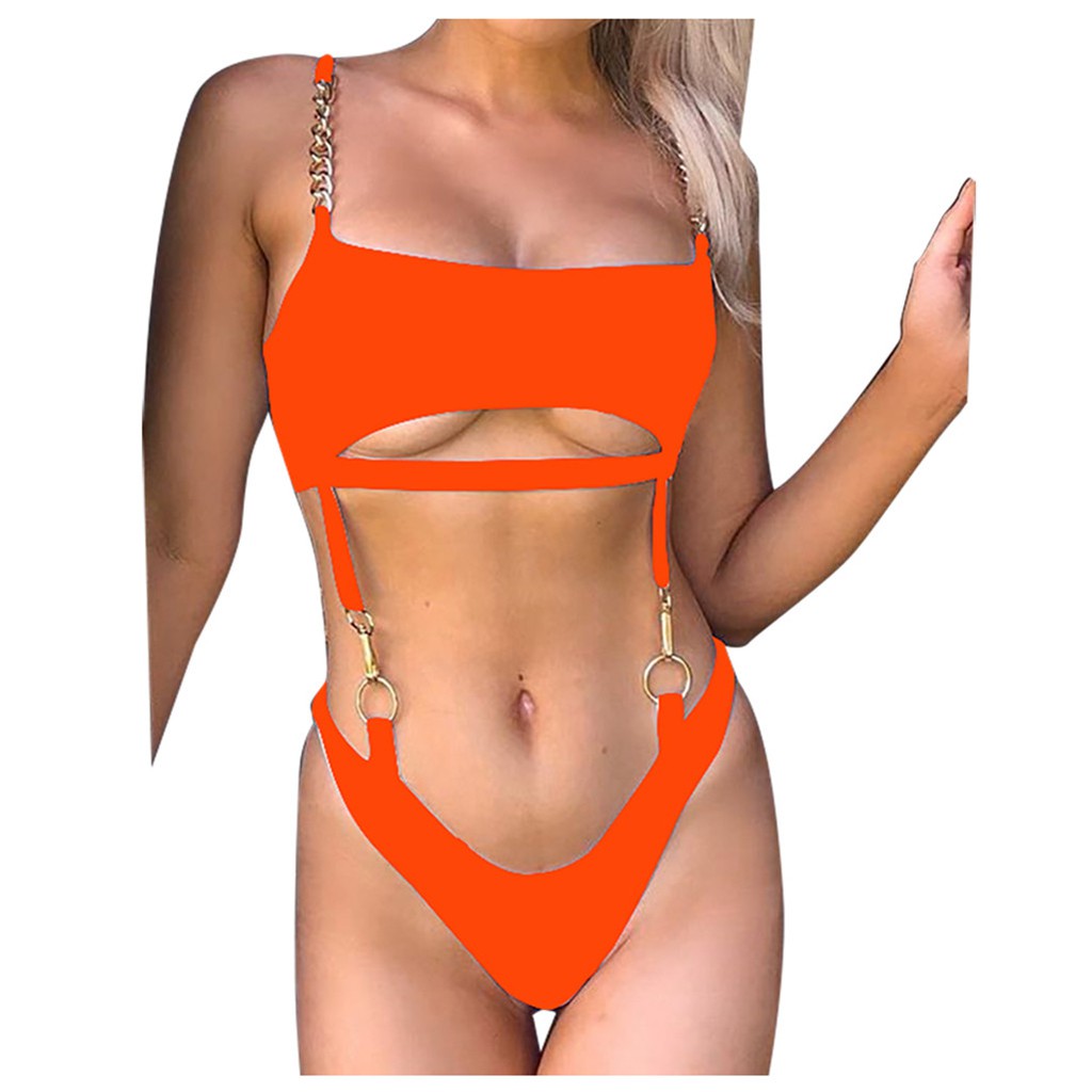 ONE PIECE Bikini Một Mảnh Màu Trơn Gợi Cảm Cho Nữ | BigBuy360 - bigbuy360.vn