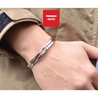 [VÀNG KIM] Vòng Tay Bảng Nhỏ Nam Nữ Thép Không Gỉ Có Khắc Chữ Bảo Hành 1 Năm