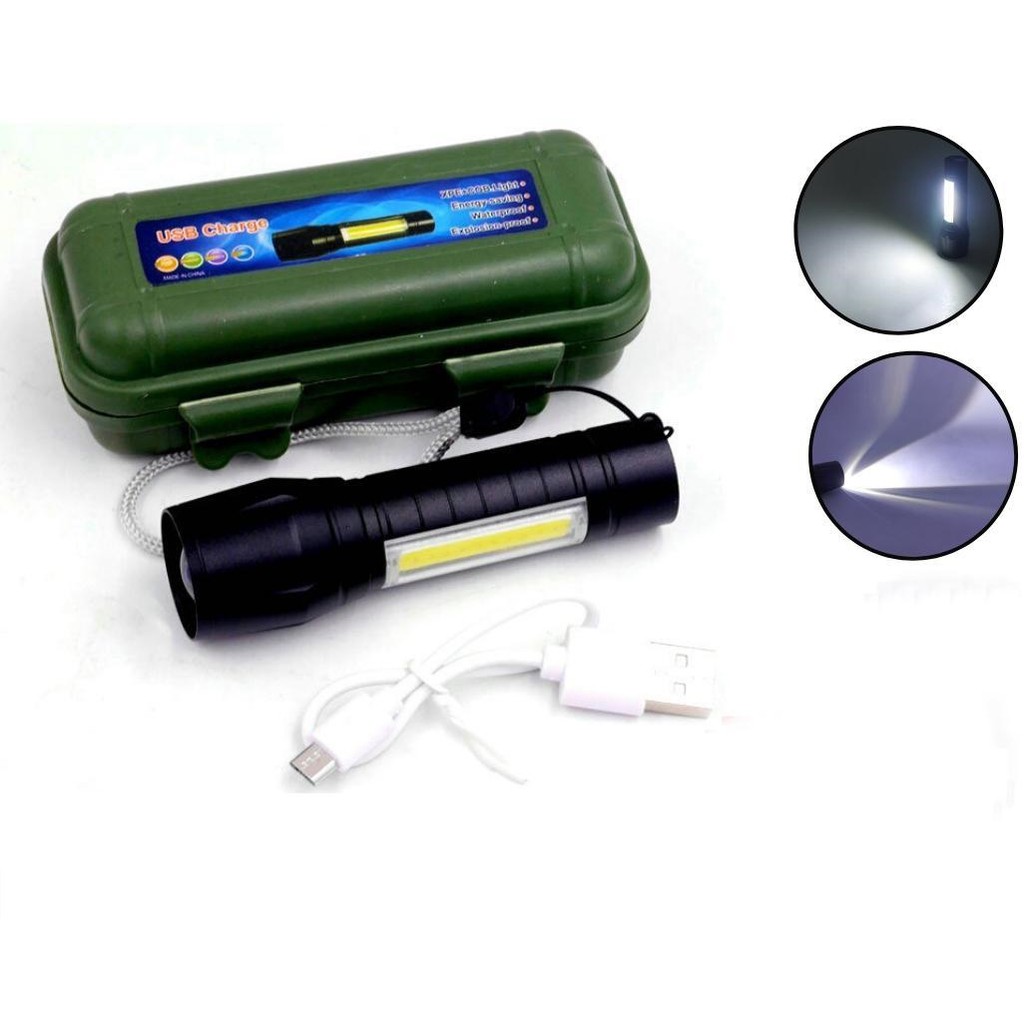Đèn Pin Mini Siêu Sáng 3 Chế Độ Đèn Có Zoom | Shopee Việt Nam