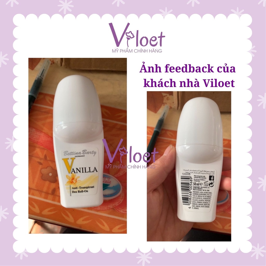 Lăn &amp; xịt khử mùi Vanilla Đức 50ml hương vani, lăn nách hương thơm nước hoa - Shop Viloet
