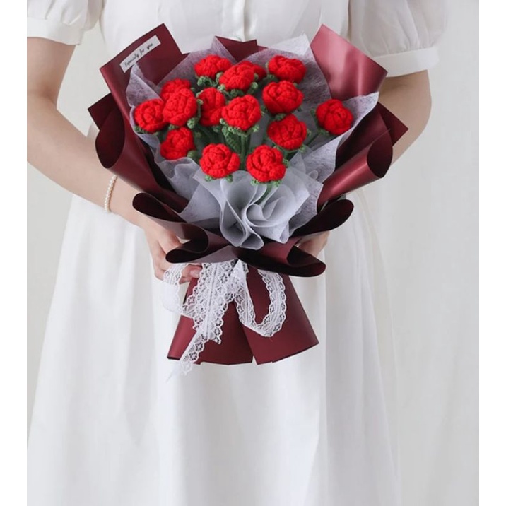 Hoa hồng len/ Hoa len