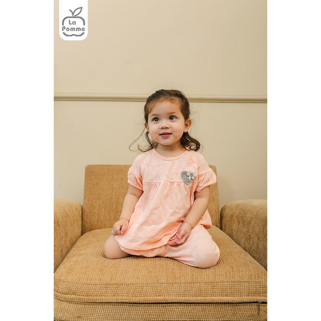 Bộ cộc tay Lapomme bé gái Babydoll (2 màu)