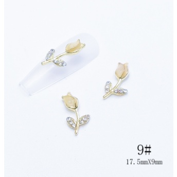 CHARM hoa hồng trang trí nail