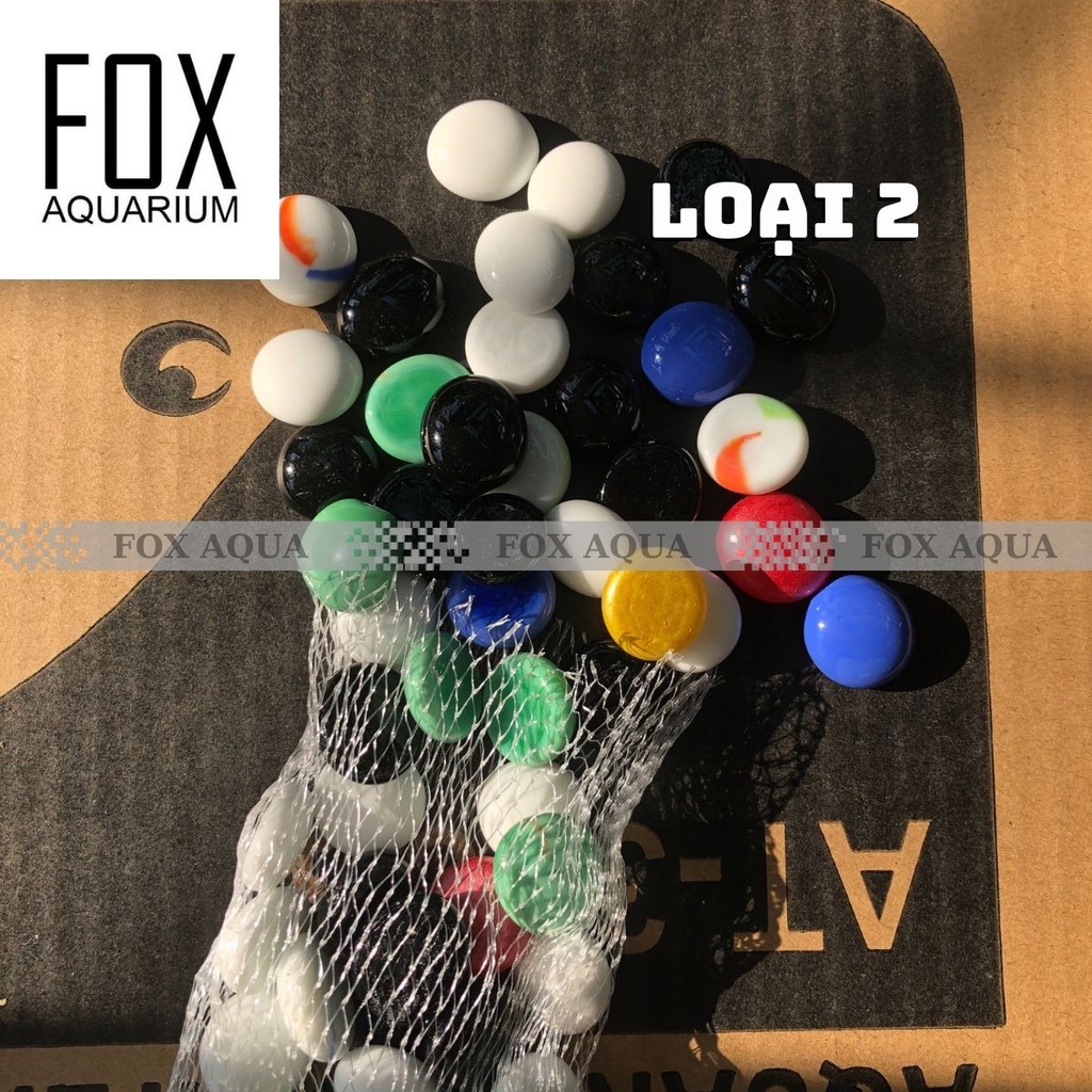 Sỏi thủy tinh, sỏi màu trang trí bể cá, chậu cây, decor không gian sống siêu rẻ 300-500Gr