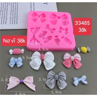 Khuôn Silicone Nơ Kẹo 2Cm 3Cm 4Cm