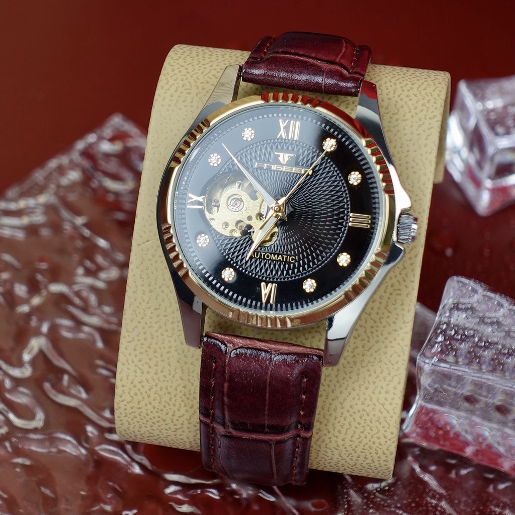 Đồng hồ cơ nam FNGEEN, đồng hồ nam dây da, BH 24 tháng, hàng loại 1 mã A4 | BigBuy360 - bigbuy360.vn