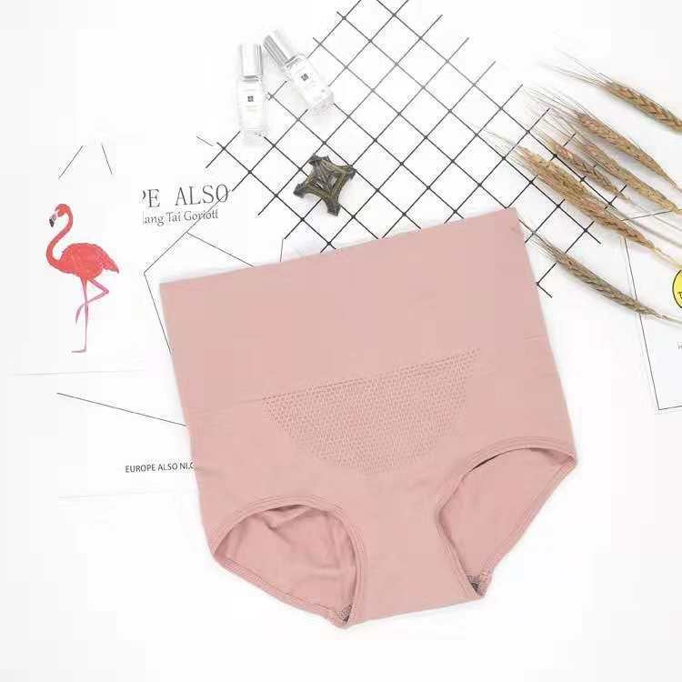 Quần Lót Cotton Lưng Cao Họa Tiết Tổ Ong Cho Nữ