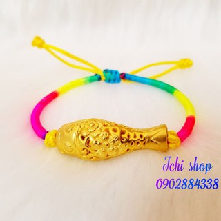 Vòng tay charm cá chép bạc