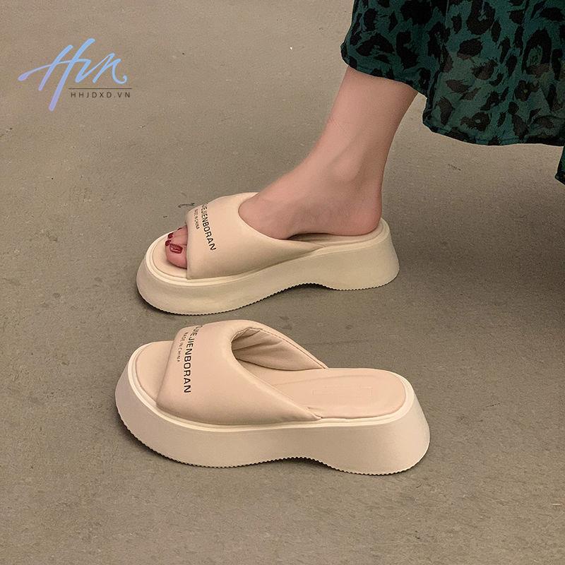 Dép Đi Ngoài Trời Đế Dày 2022 Thời Trang Mùa Hè Cho Nữ