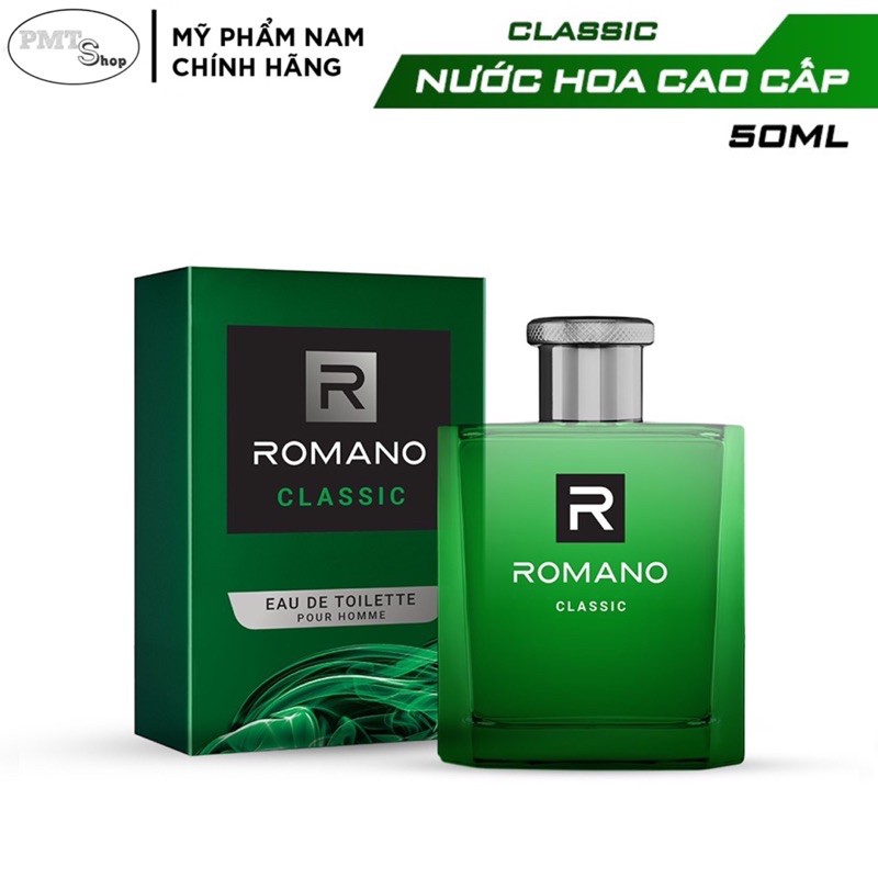 Nước hoa cao cấp Romano 50ml Attitude | Vip | Classic | Force | Gentleman sang trọng đẳng cấp, nồng ấm cá tính