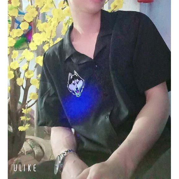 Áo Sơ Mi Tay Lỡ Cổ Vest CR MEN Đen "WOFT" unisex nam nữ trơn vải lụa mềm SMNT621 | BigBuy360 - bigbuy360.vn