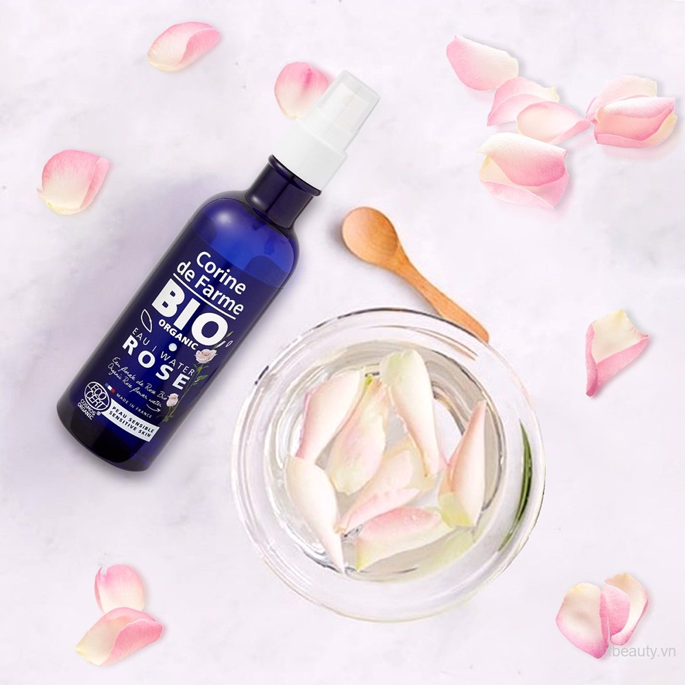 Nước Hoa Hồng Hữu Cơ Cho Da Nhạy Cảm Corine De Farme Bio Organic Rose Water 200ml
