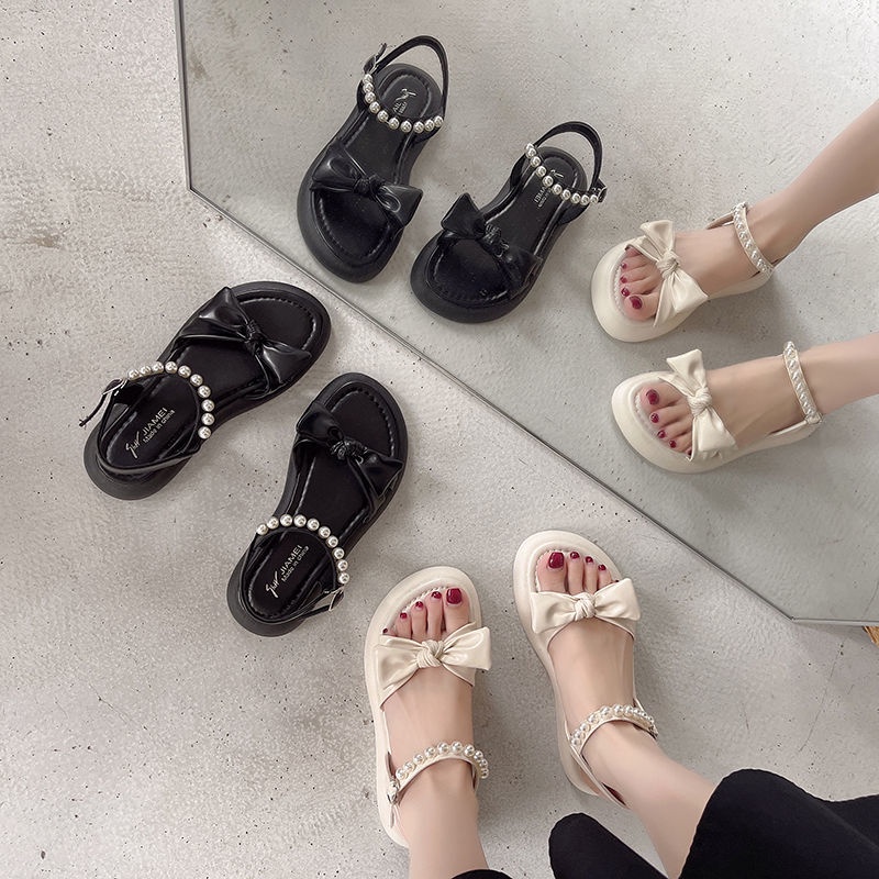 Giày Sandal Đế Dày Thời Trang Mùa Hè Xinh Xắn