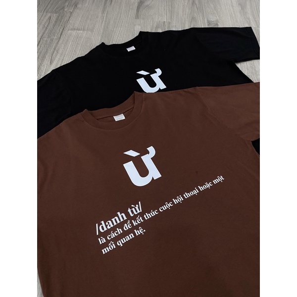 ÁO THUN TAY LỠ COTTON Ừ FORM UNISEX NAM NỮ (hình chụp thật)