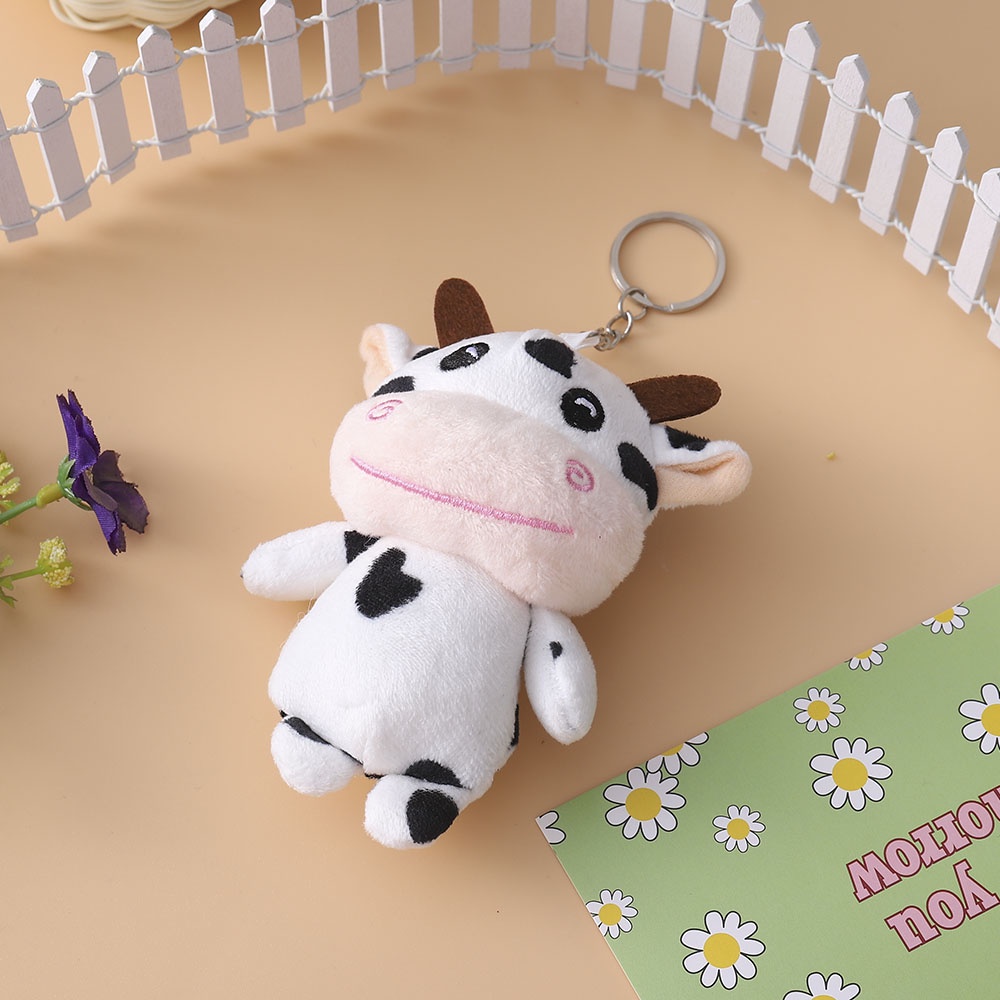Móc Khóa Hình Bò Sữa Đáng Yêu