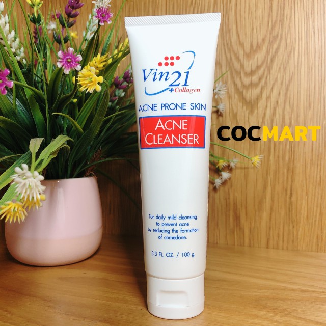 Sữa rửa mặt Vin21 Acne Cleanser Collagen