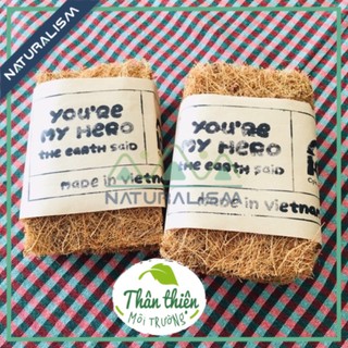 Miếng chùi xoong chảo xơ dừa combo 2 và 3 miếng