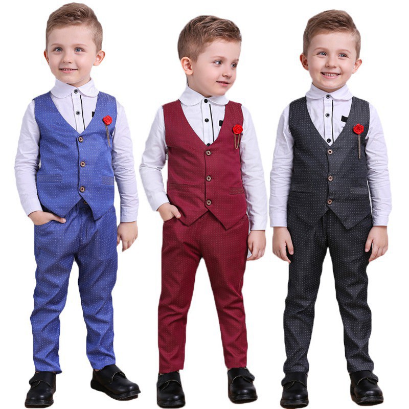 Set đồ vest 3 món lịch lãm và đáng yêu cho bé