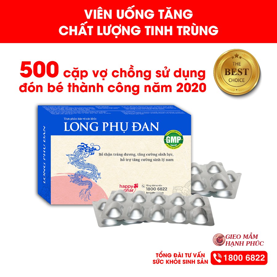 Long Phụ Đan 40 viên - Bổ tinh trùng, tăng cường sinh lý nam, tăng khả năng thụ thai