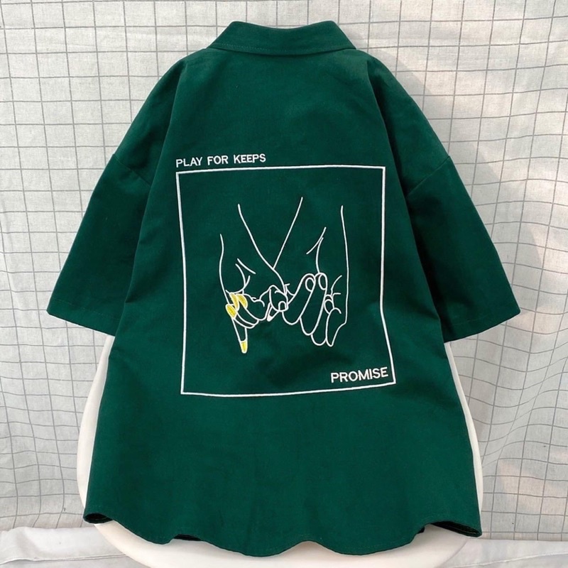 Áo Sơmi Simple Thing tay lỡ, form rộng Ulzzang màu ĐEN/TRẮNG ❤️ Nam nữ unisex/ Jejul.store