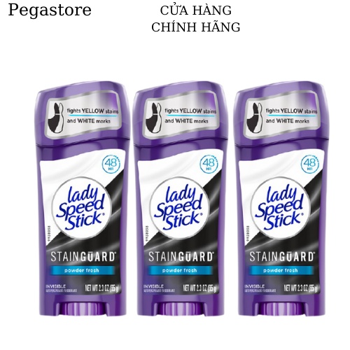 Lăn khử mùi nữ LADY SPEED STICK - Lăn nách nữ tím 65g - Lăng nách Lady Mỹ